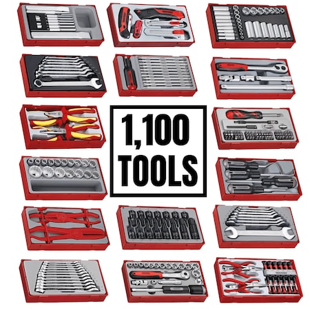 Teng Tools 1,001 Piece Mixed Hand Tool Bundle (No Storage) - TCMM1001 TCMONSTERTOOLS